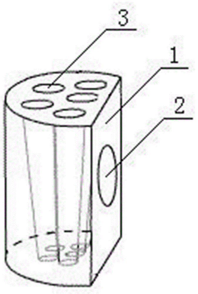 Wall-mounted bottomless pen container