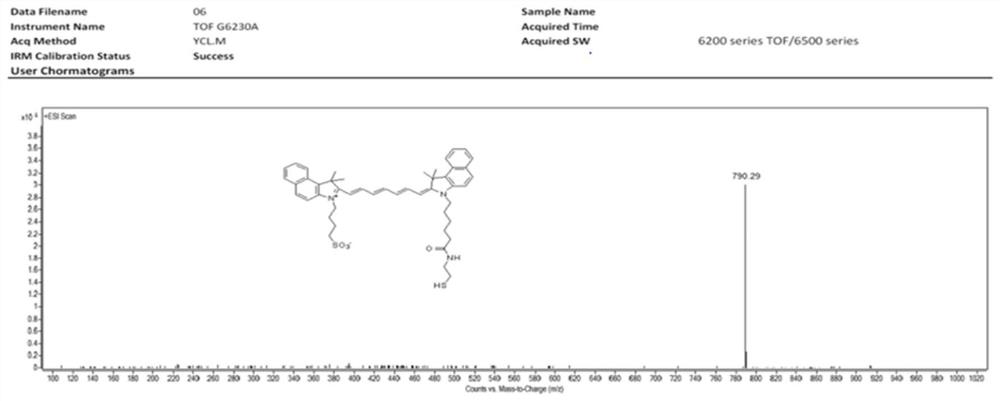 A kind of near-infrared fluorescent dye and its preparation method and application