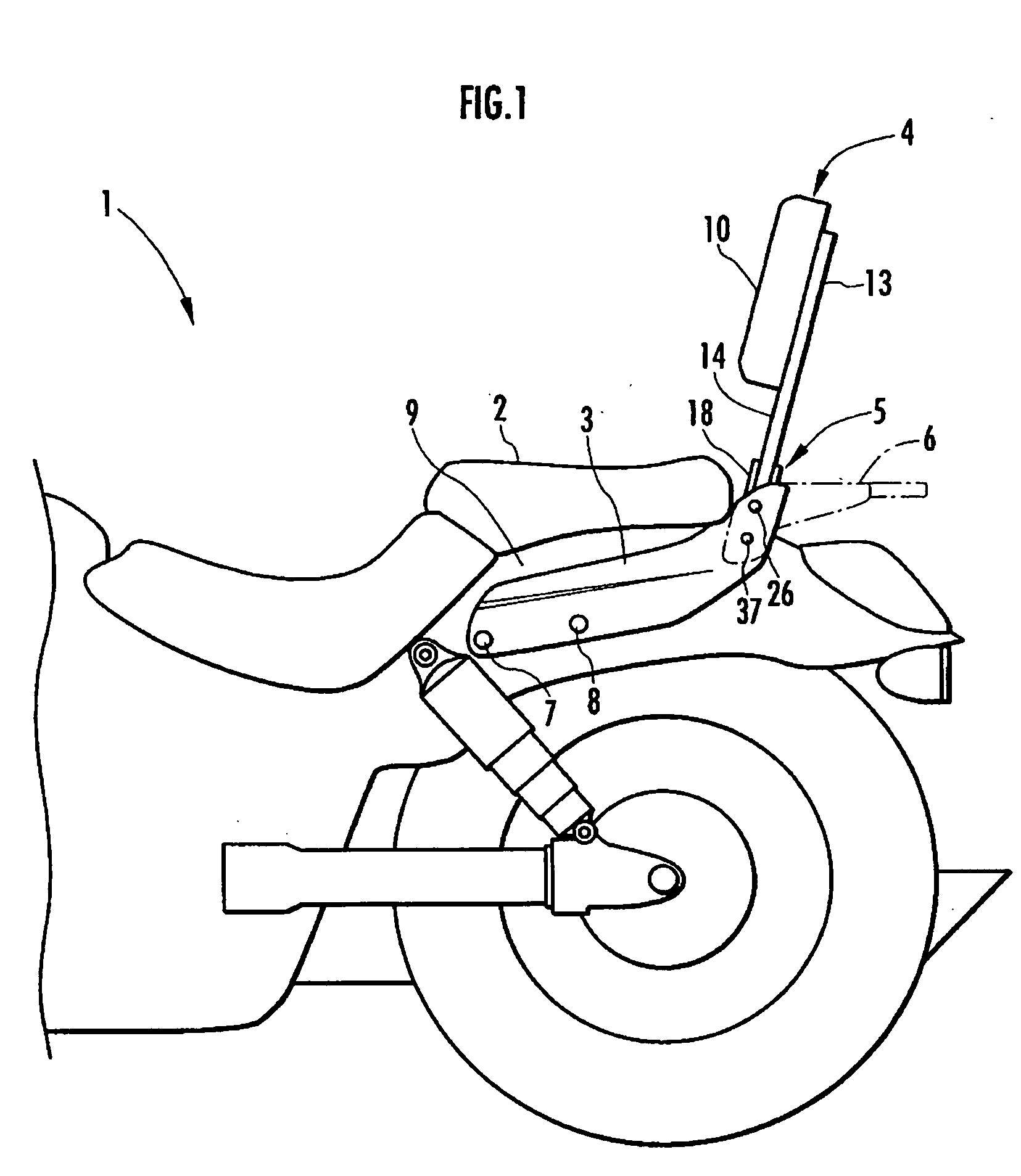 Backrest assembly for motorcycle