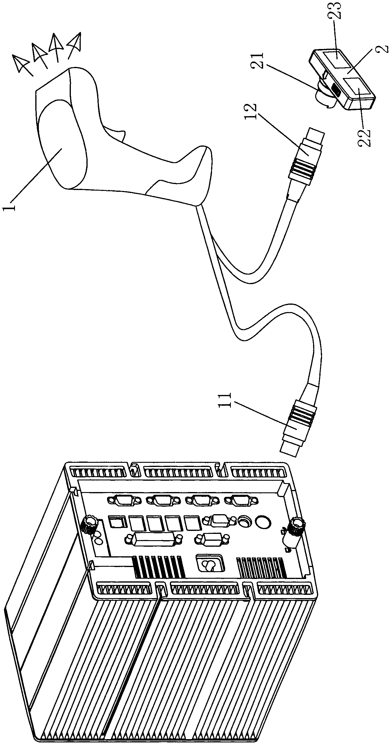 Simulating device of PS/2 keyboard