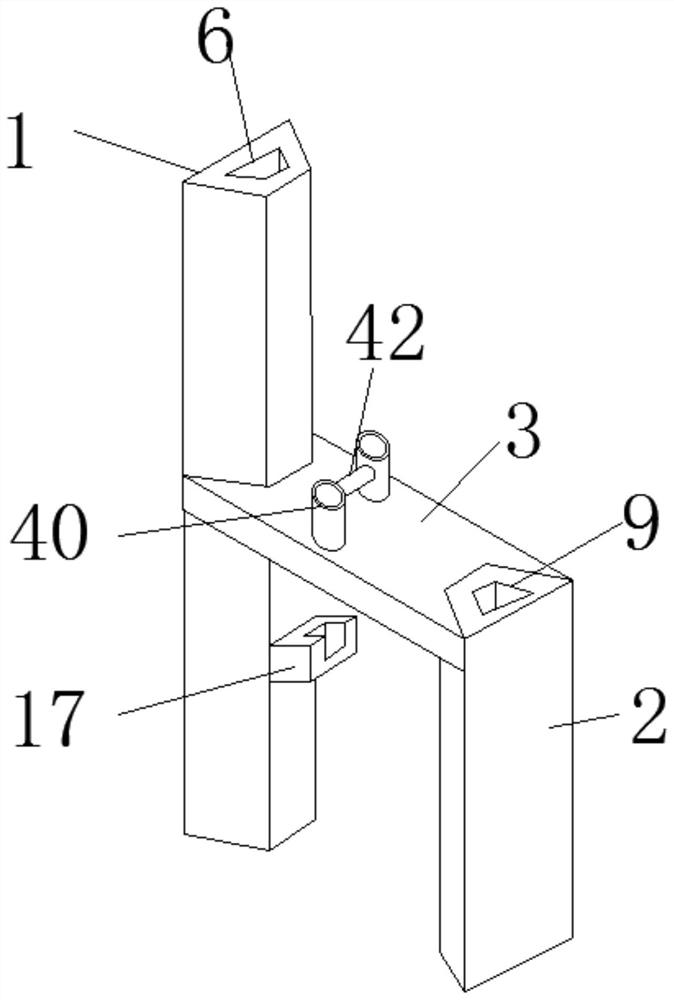 H-shaped hollow anti-slide pile