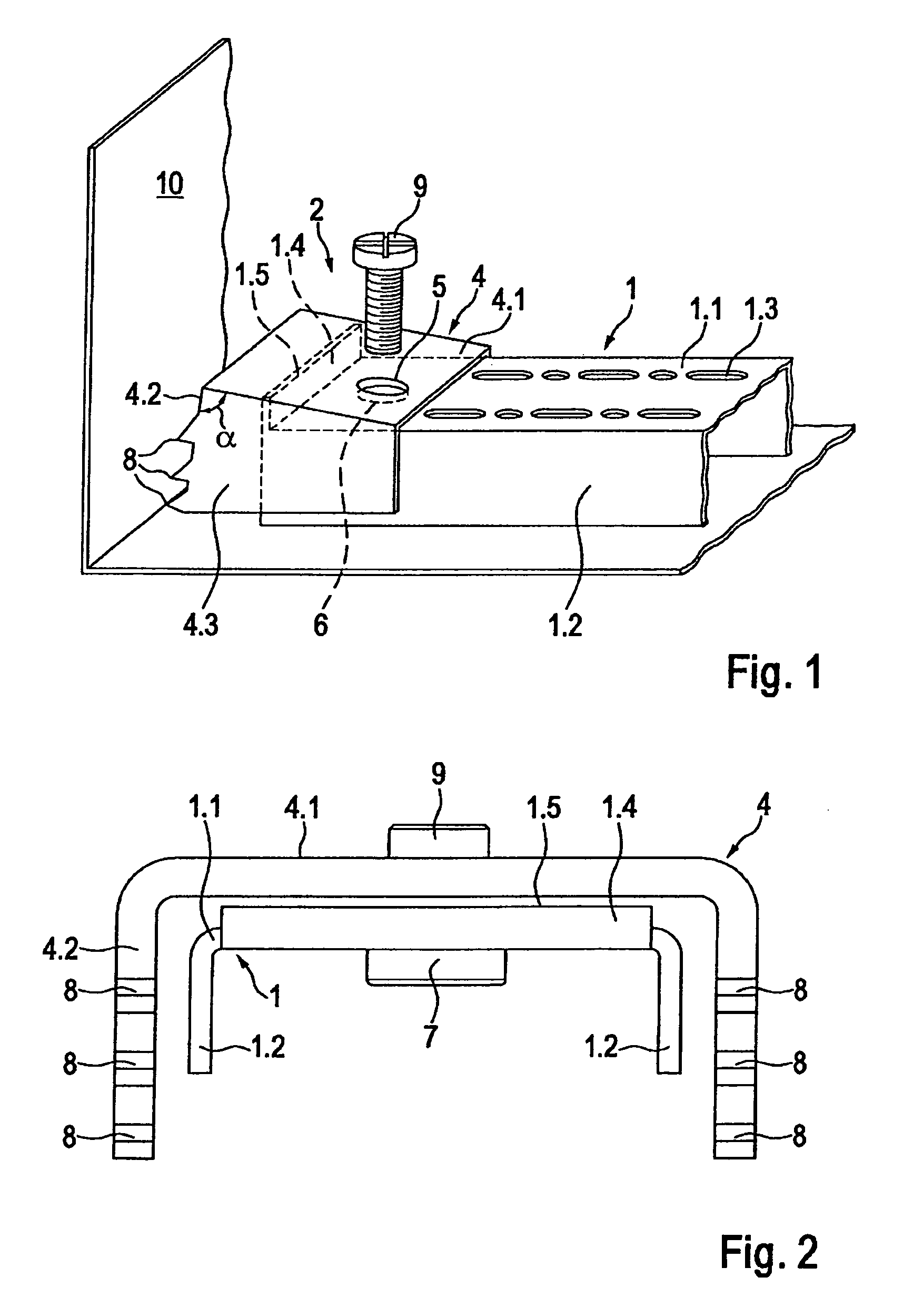 Mounting rail for the interior construction of a switch cabinet housing