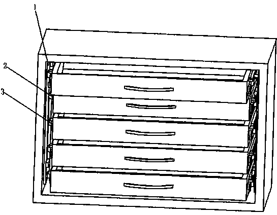 Device for preventing chest of drawers from losing stability and overturning