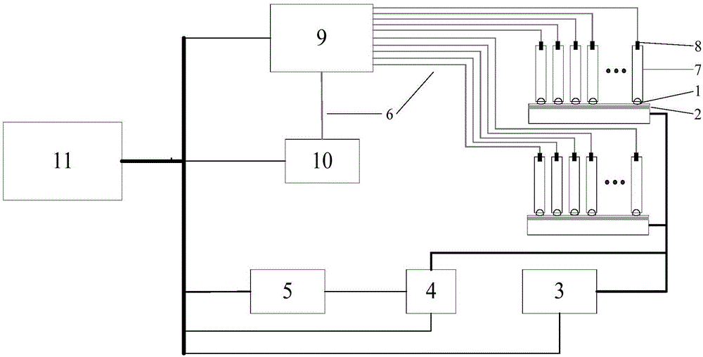 Accelerated on-line test system for service life of LED