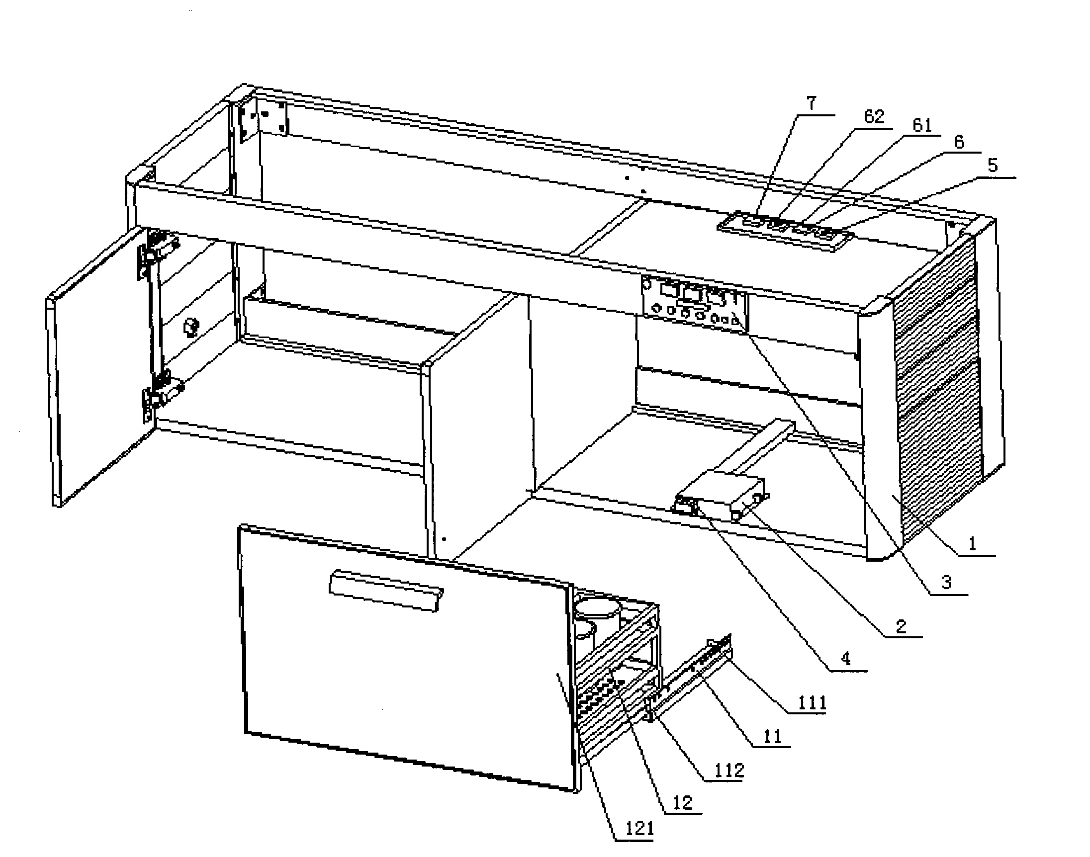 Control method of electric multifunctional bathroom cabinet