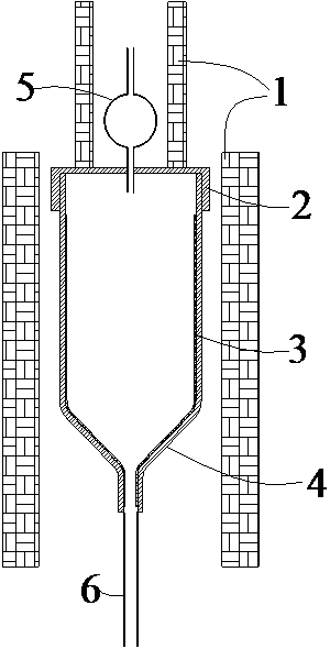 PBN crucible oxidation pretreatment device and method and application thereof