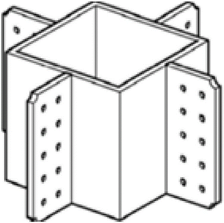 Assembling type embedded beam-column joint structure