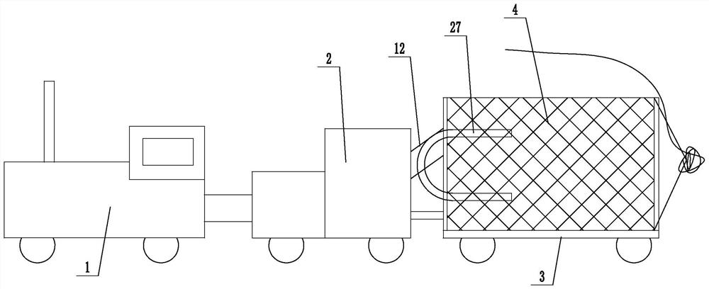 A straw crushing and collecting vehicle and its collecting method