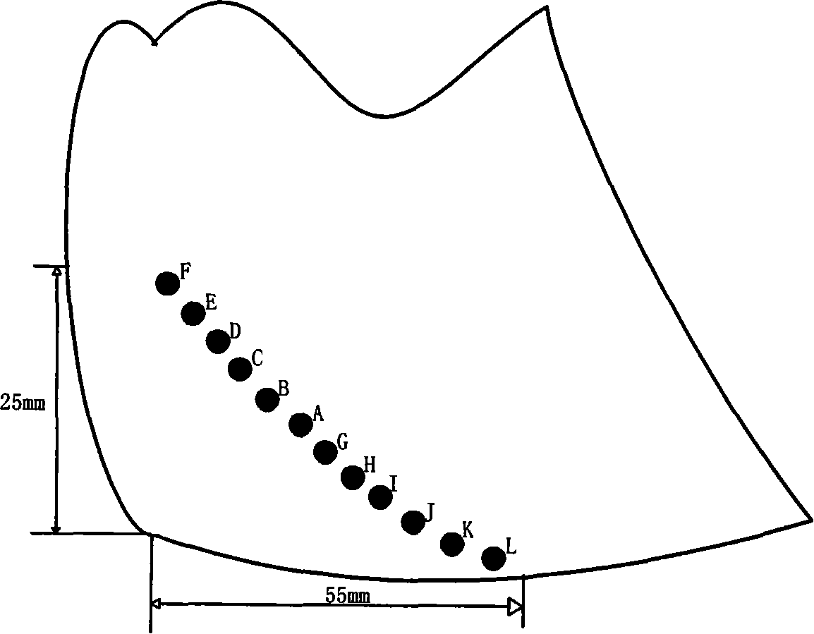 Variable lower jaw angle locating bone cutting device