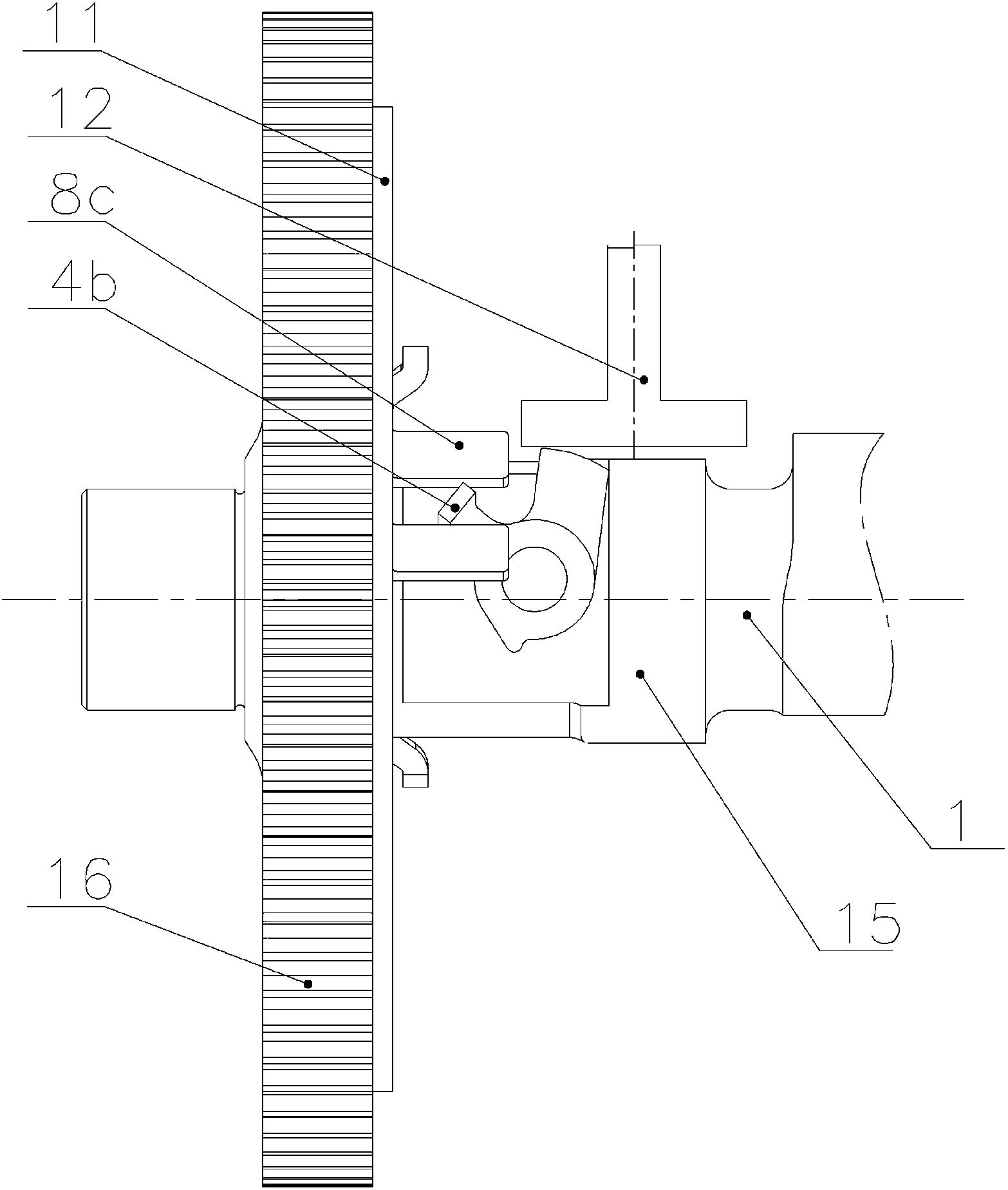 Pressure reduction mechanism for air distribution cam shaft of diesel engine