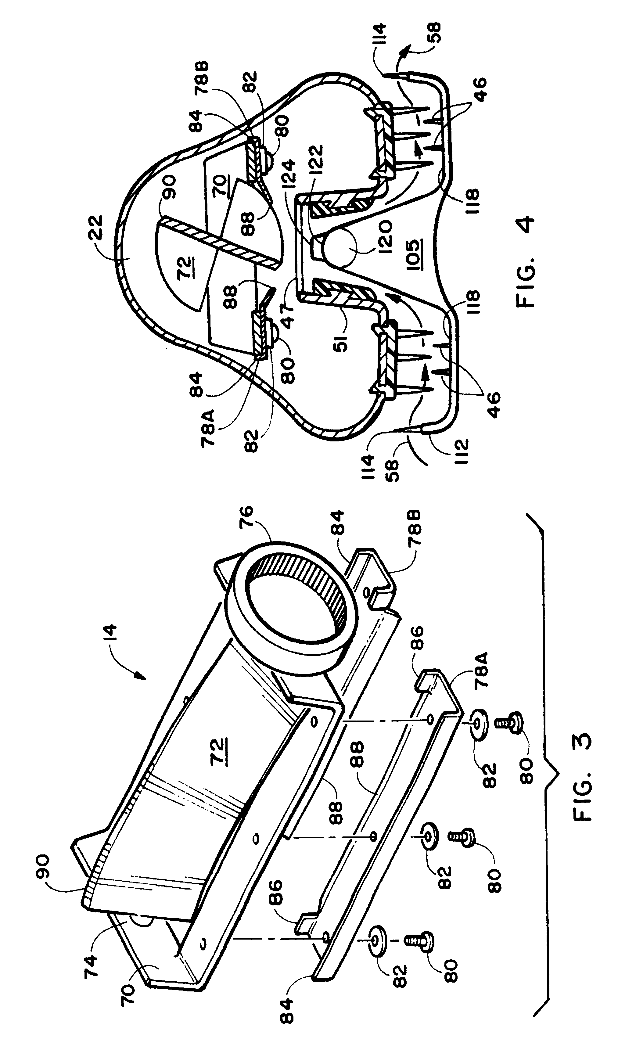 Hair trimming device with removably mountable components for removal of split ends and styling of hair