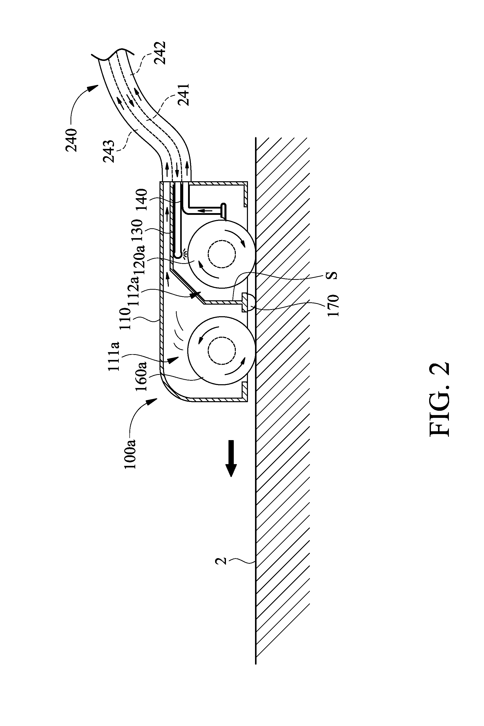 Electric sweeping washing device