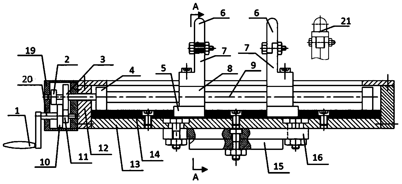 Three/four-point bending performance test general clamp for material