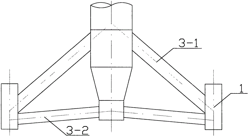 Coating antiseptic technology for wave-splashing tidal range region of marine wind-electricity multiple pipe pile steel structure foundation