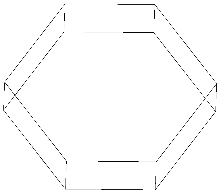 Forging method of hexagonal square plate