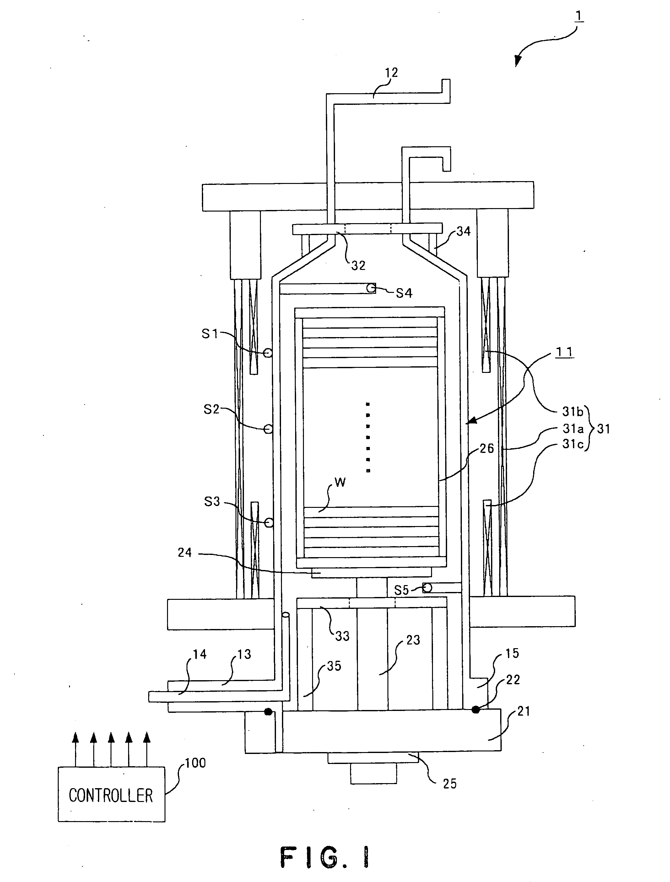 Heat treatment apparatus and method of calibrating the apparatus