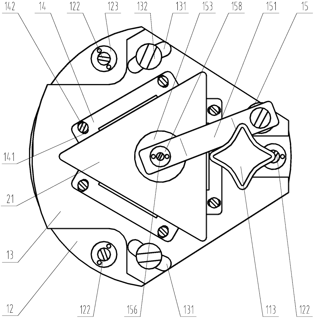 Prism mounting device