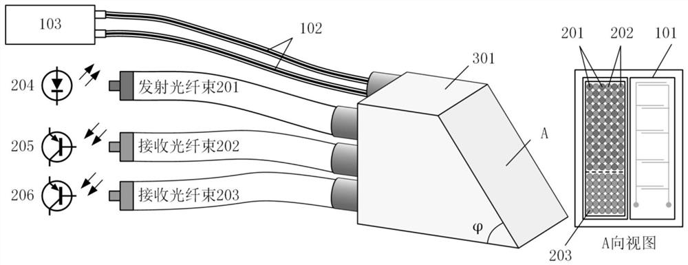 A composite aircraft icing detector and method for measuring icing thickness