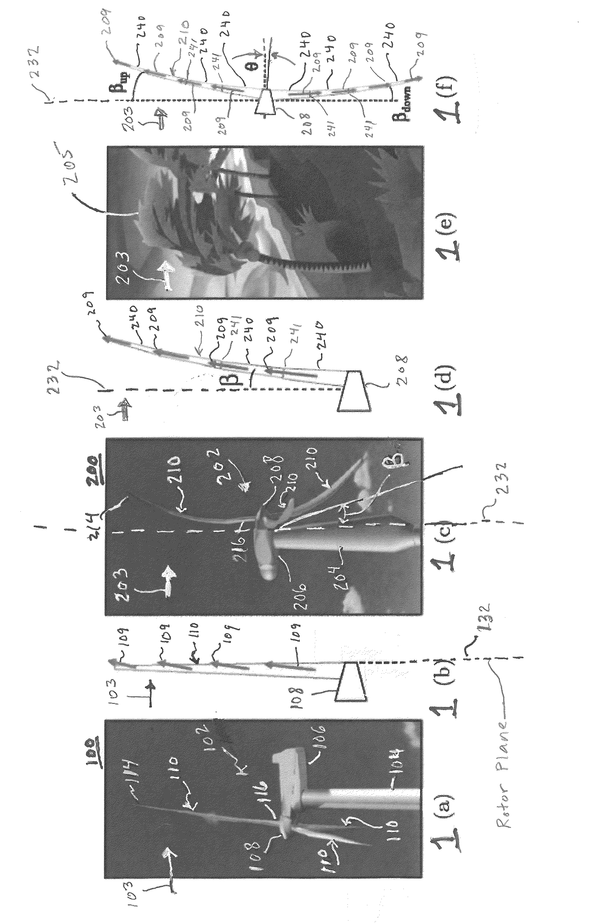 Morphing segmented wind turbine and related method