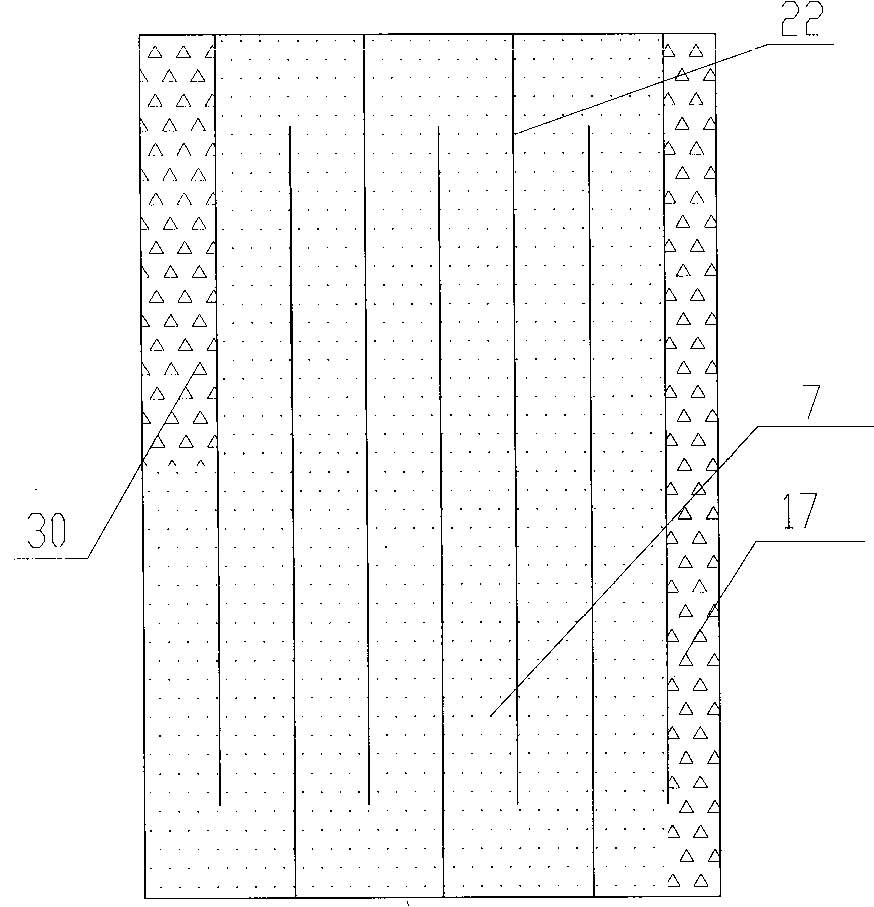 Method for plant arrangement of vertical flow and horizontal subsurface flow combined artificial wetland