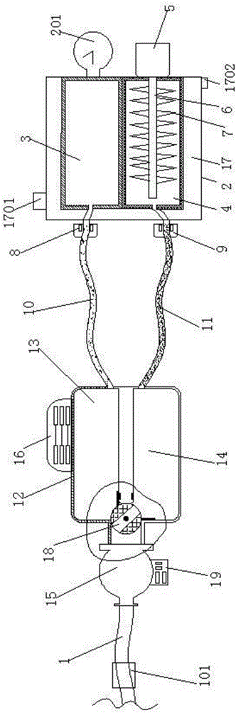 An internal medicine nursing device