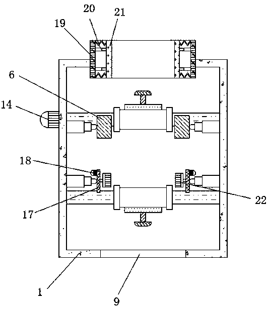 Scrap removal device for bamboo floor processing and good in dust removal effect