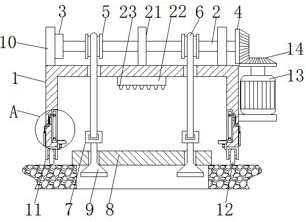 Well lid lifting device for communication engineering construction