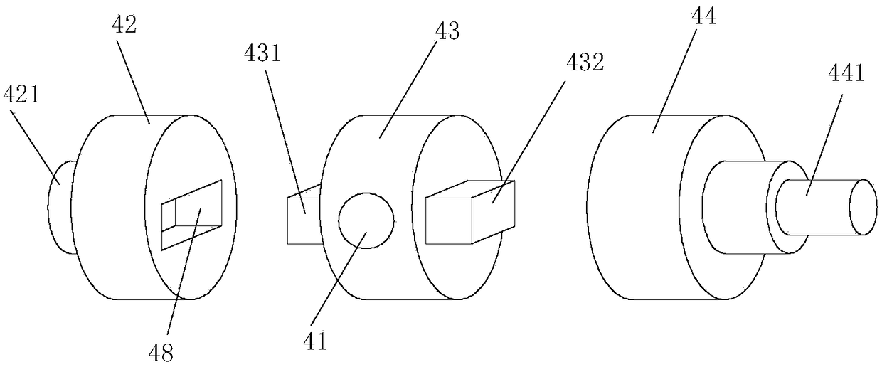 Granular terminal automatic feeding and crimping device