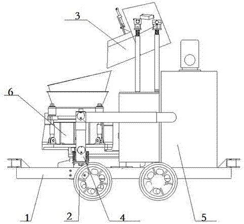 Dust removal type concrete spraying machine