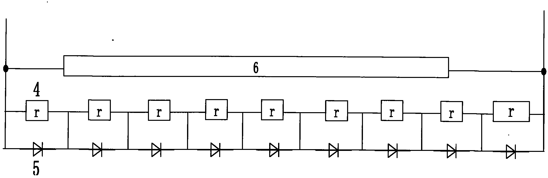 DC (Direct Current) device for equalizing pressure of converter valve waterway