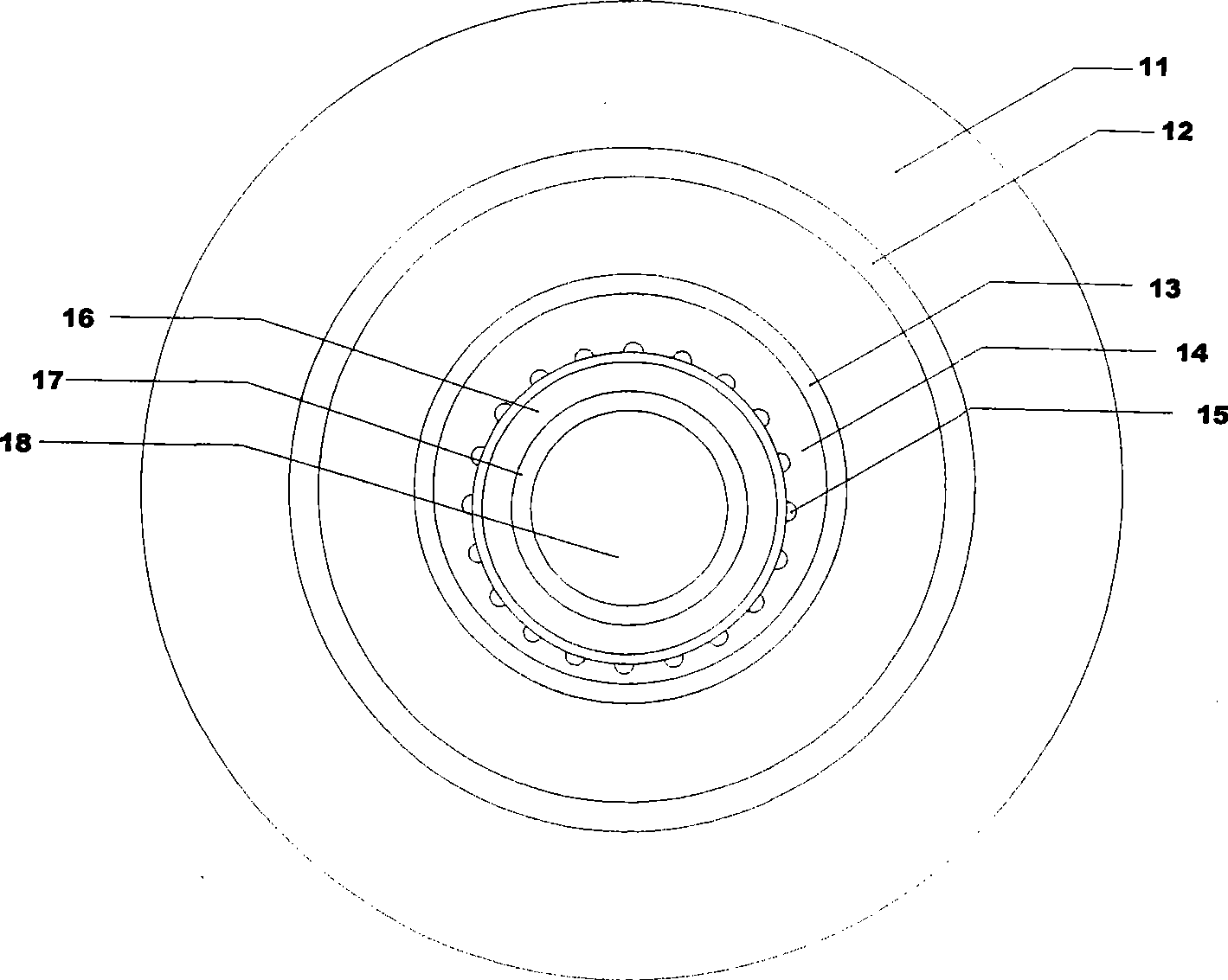 Method and device for on-line monitoring high temperature superconducting cable conductor temperature