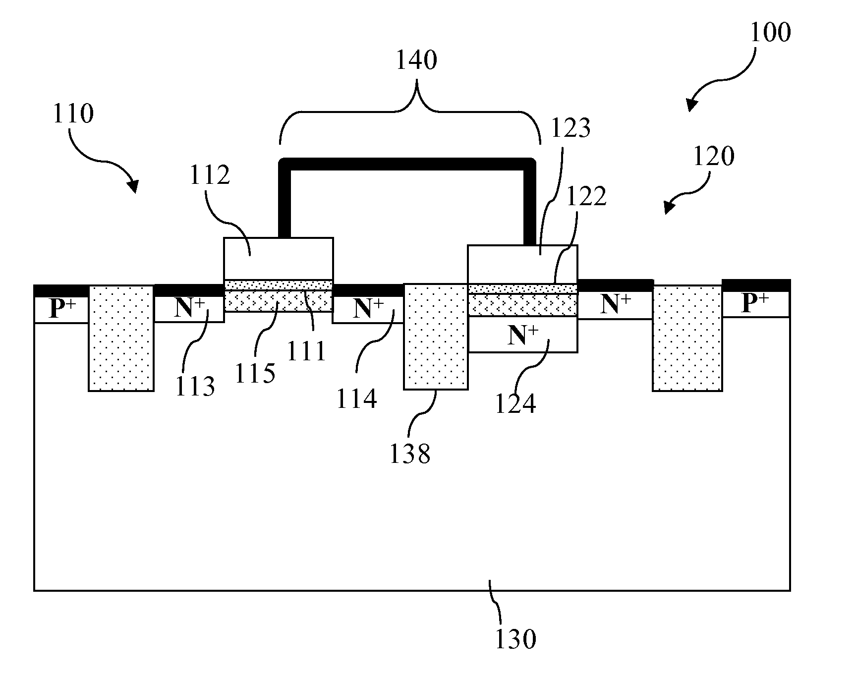 Low-noise single-gate non-volatile memory and operation method thereof