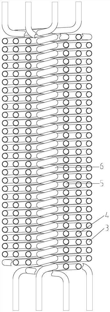 Spiral electric heating pipe efficient gas heater