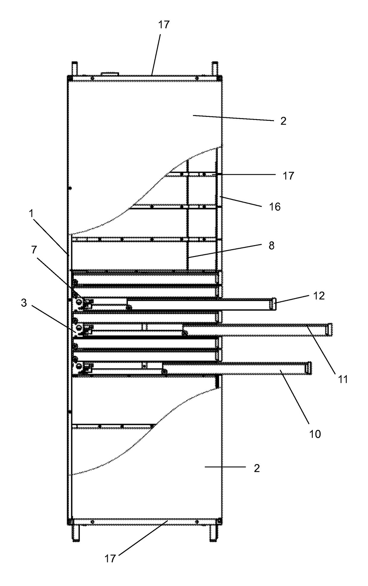 Modular parcel terminal and method for sending parcels