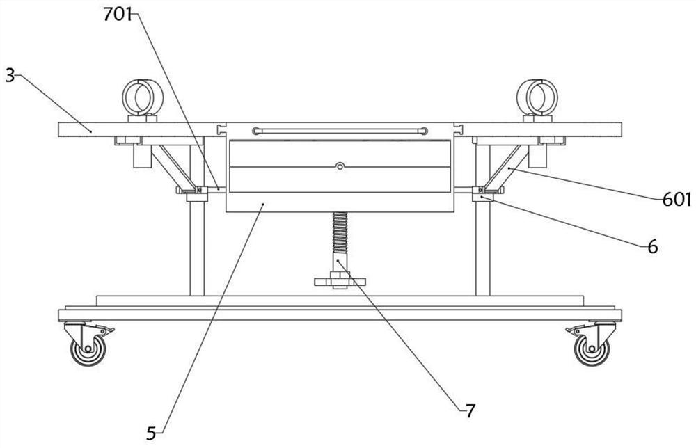 Medical experimental animal dissecting device applied to fixation of animals with different volumes