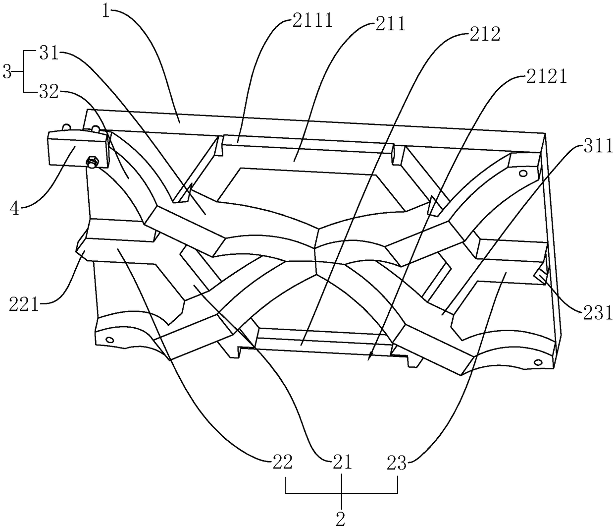 Mounting structure of ground decorative plates