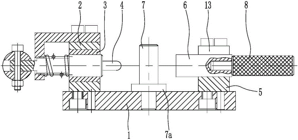 Shift pendulum rod wavelike surface and ball head position measuring tool