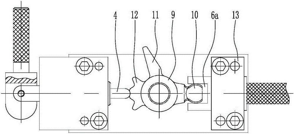 Shift pendulum rod wavelike surface and ball head position measuring tool