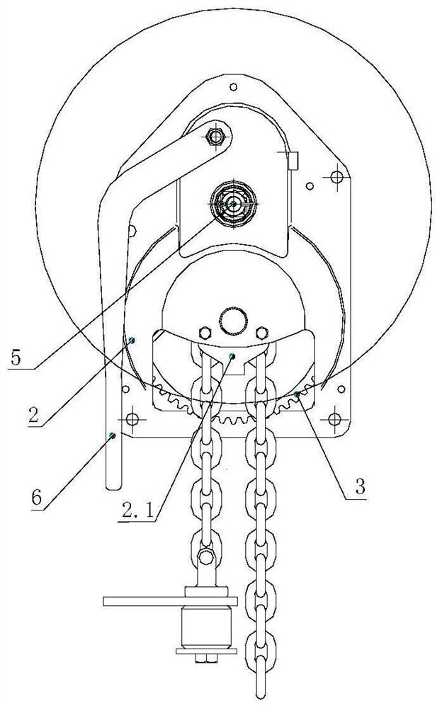 Hand brake for railway wagon