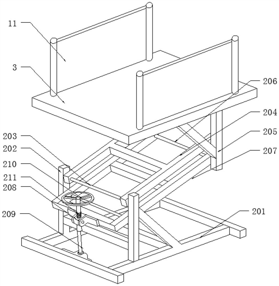 Line maintenance auxiliary device for high-rise housing weak current well