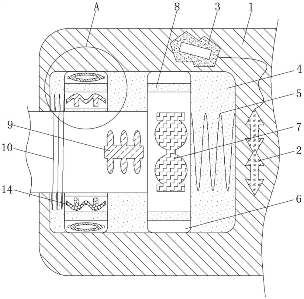 Environment-friendly coating stirring device with adjustable stirring diameter