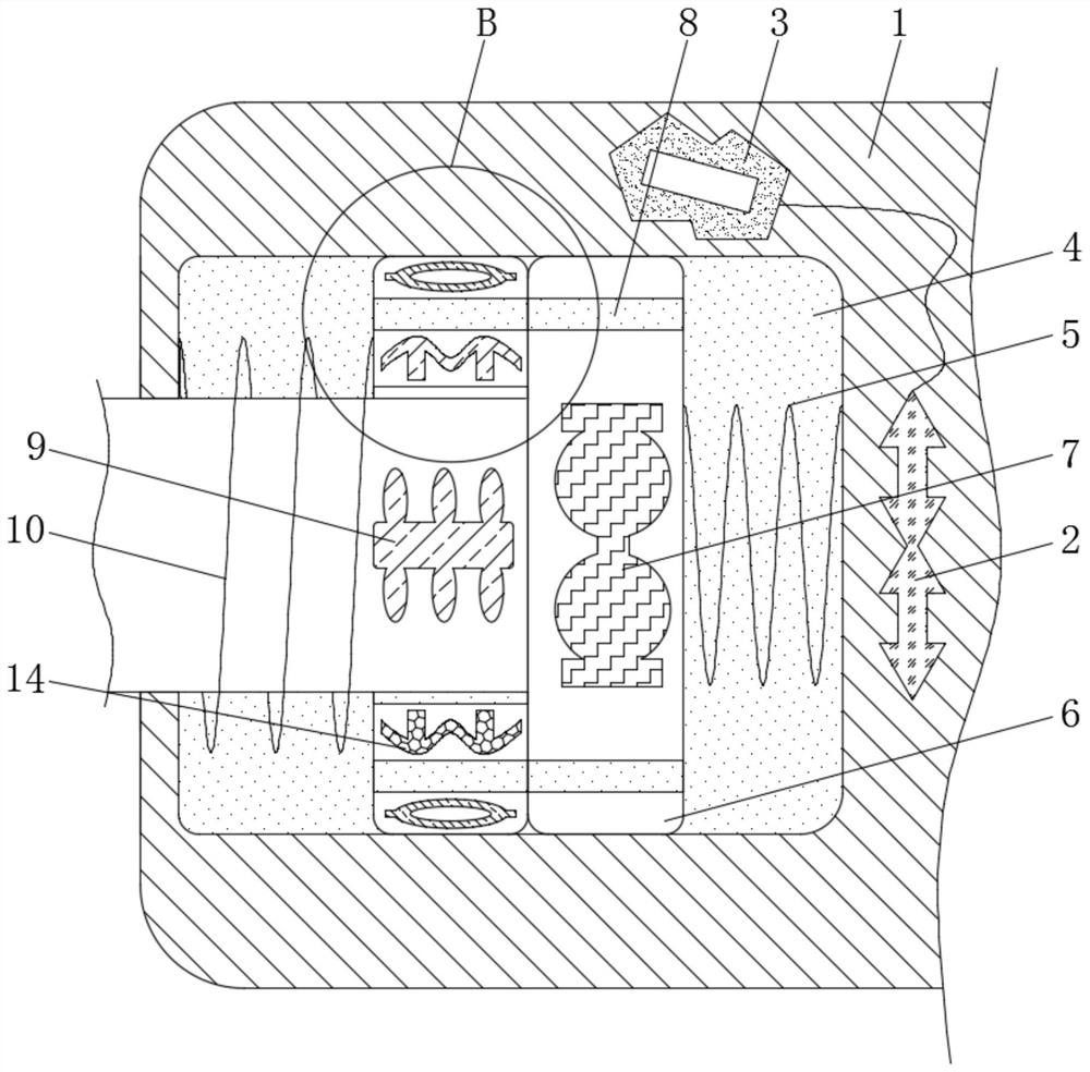 Environment-friendly coating stirring device with adjustable stirring diameter