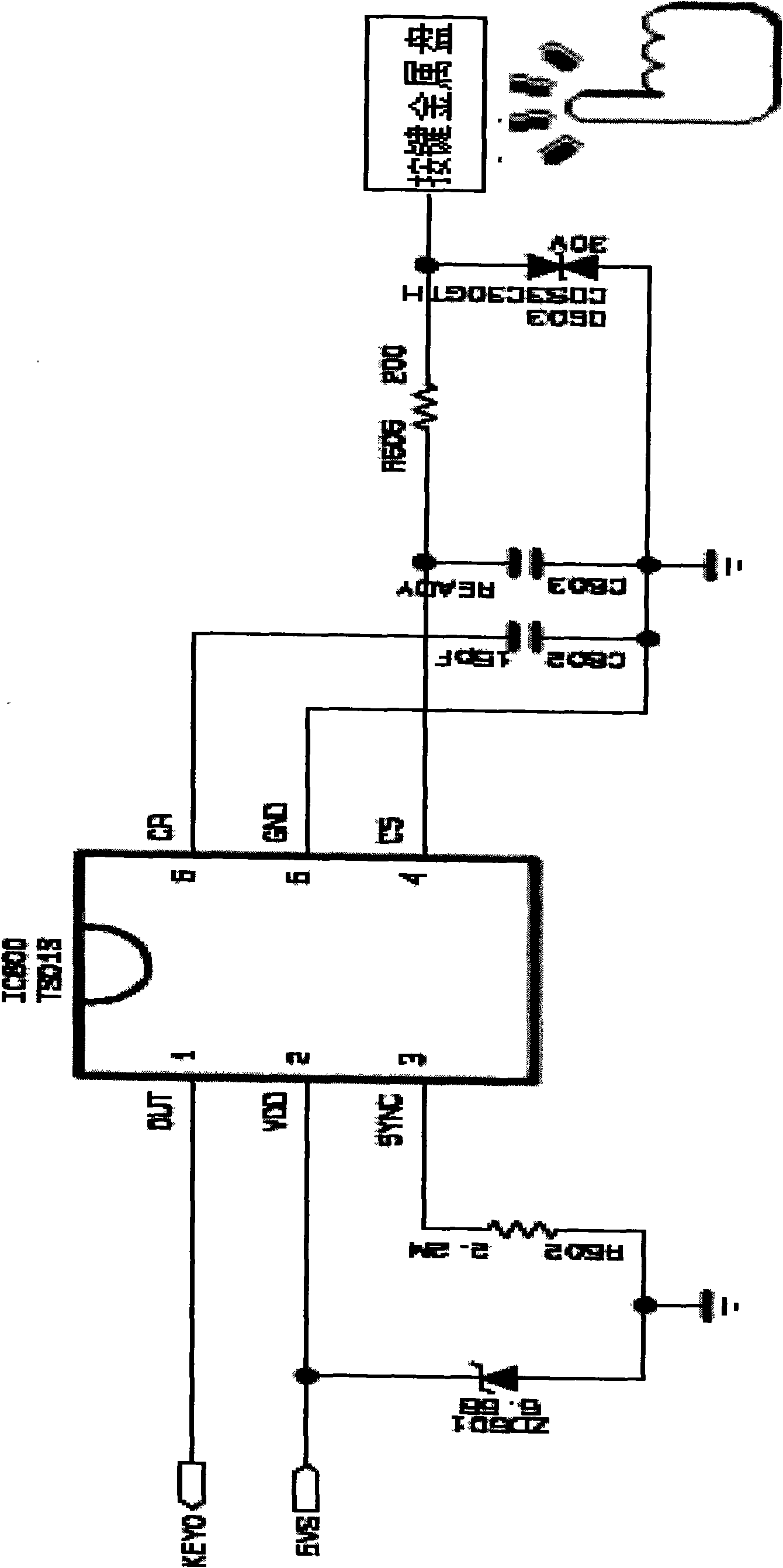 Liquid crystal display with touch keys