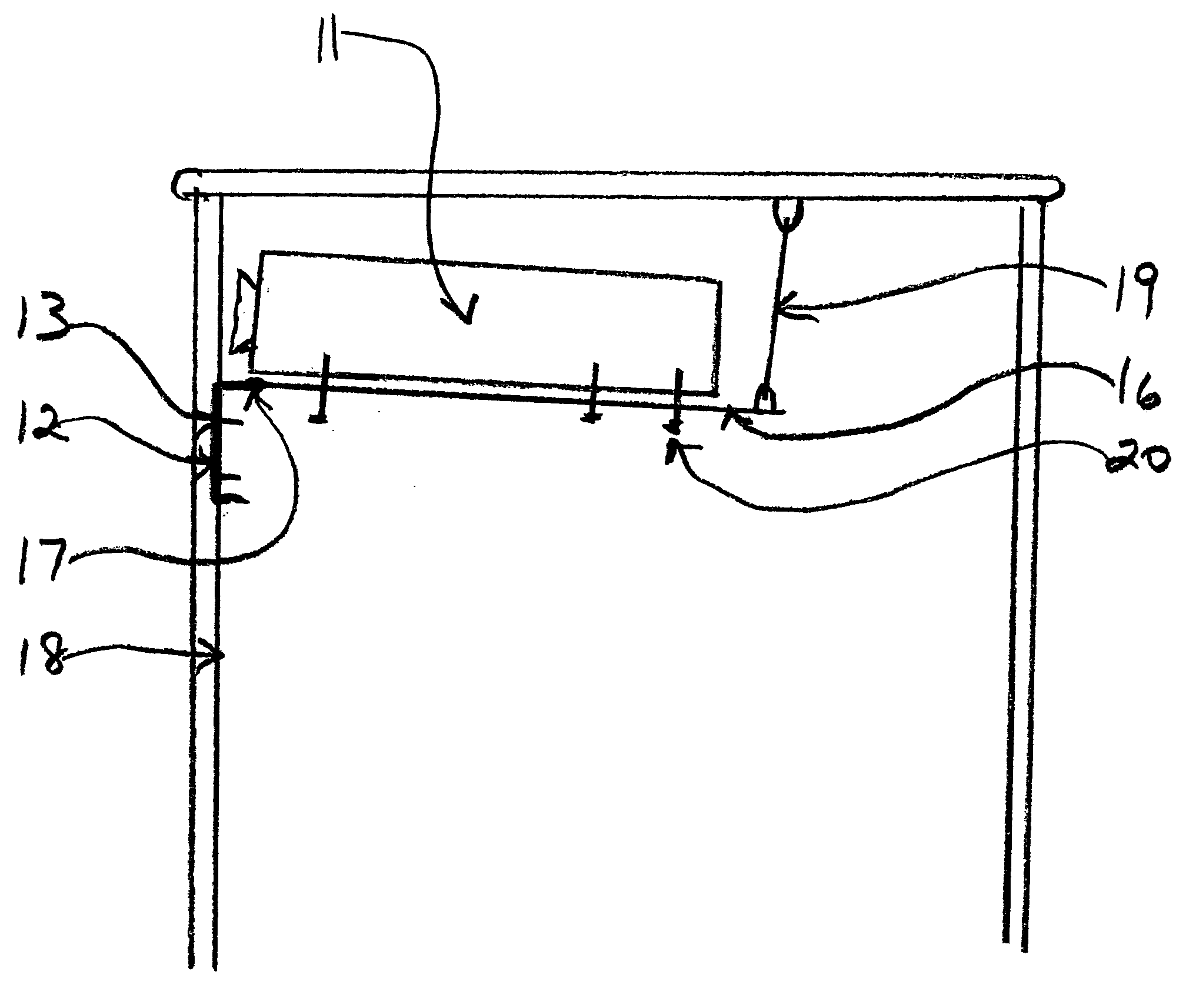 Apparatus for mounting a data/video projector in a portable enclosure