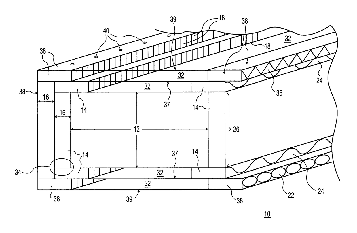 Spacer system for reflective insulation