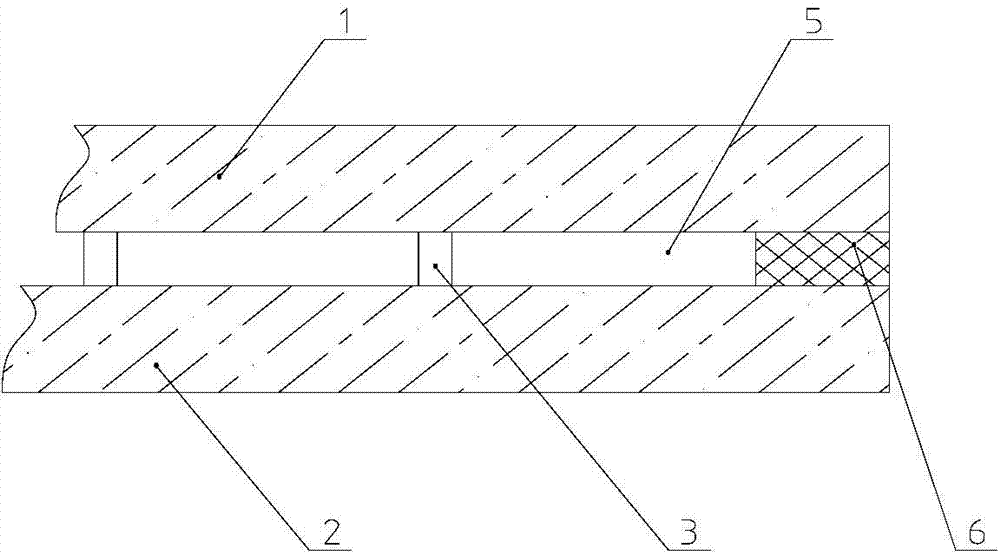 Vacuum glass sealing and connecting structure, semi-finished product of vacuum glass sealing and connecting structure, and sealing and connecting method of vacuum glass sealing and connecting structure