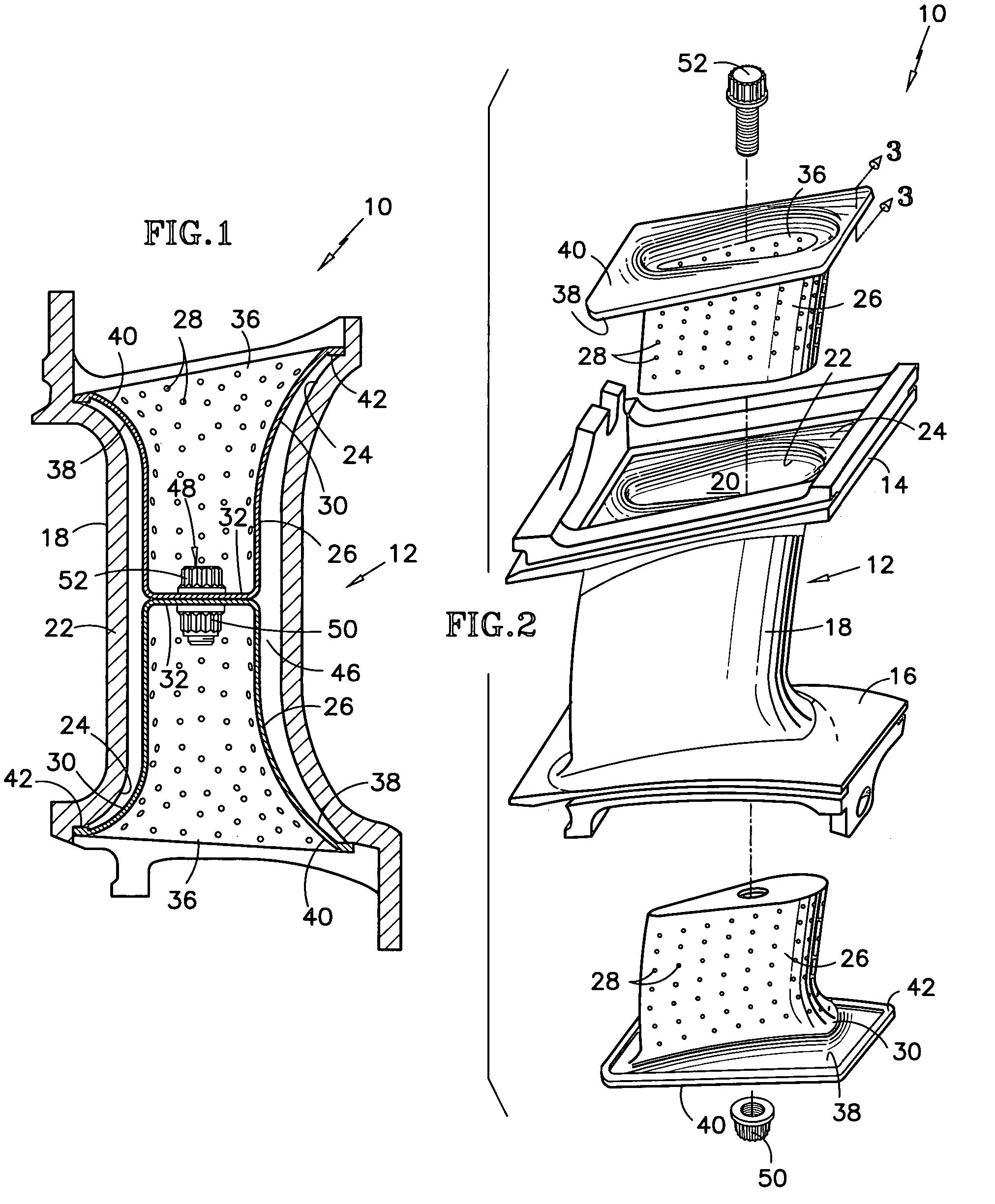 Temperature tolerant vane assembly