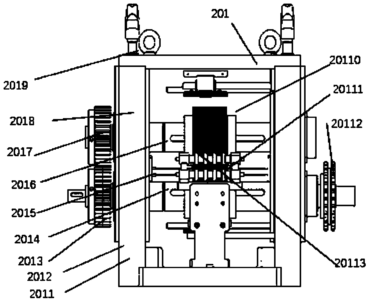 Automatic roll forming equipment for flat-top rectangular wave heat exchange fin