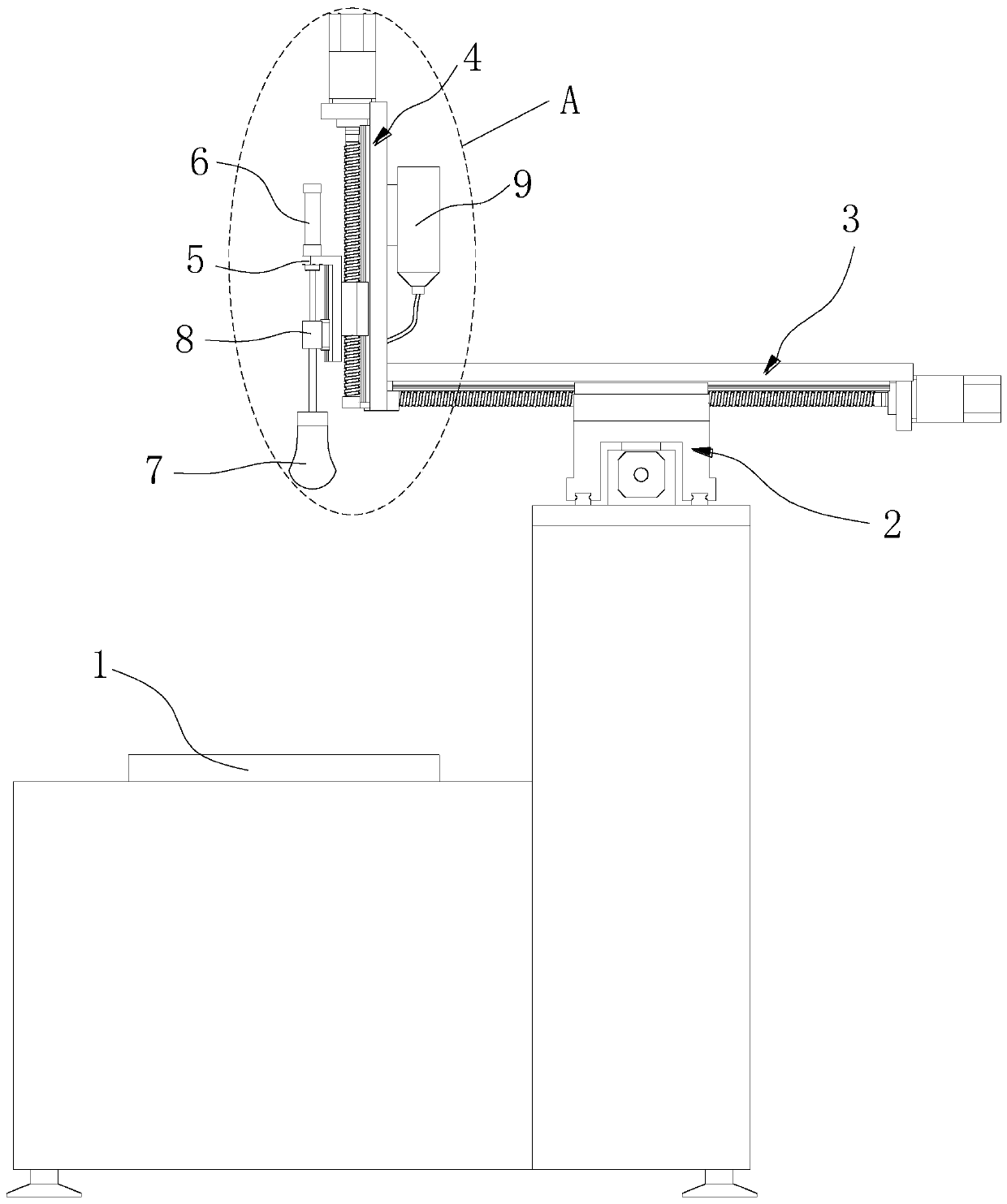 Combined examination diagnosis device for ultrasonic department