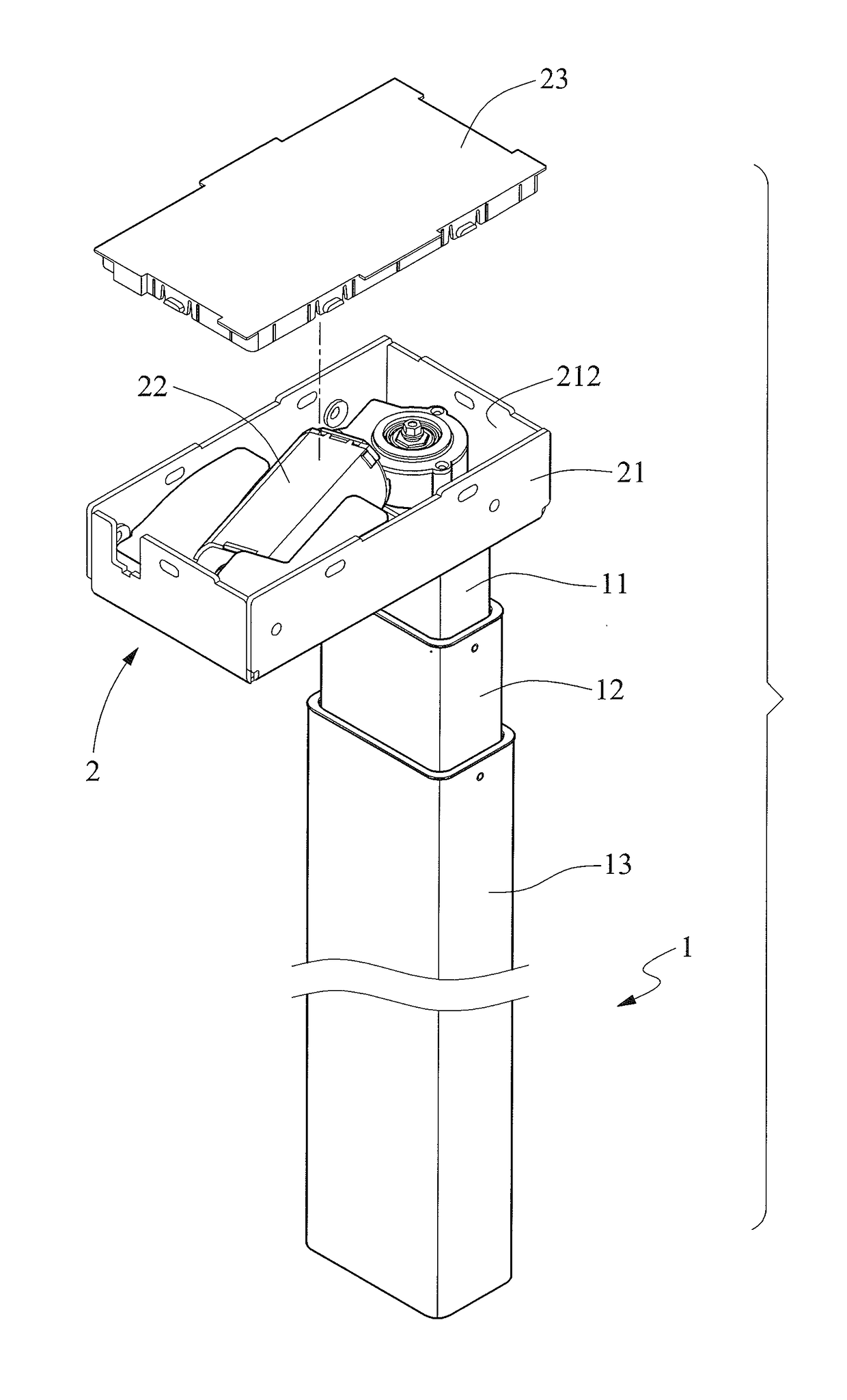 Self-Driving Telescopic Post